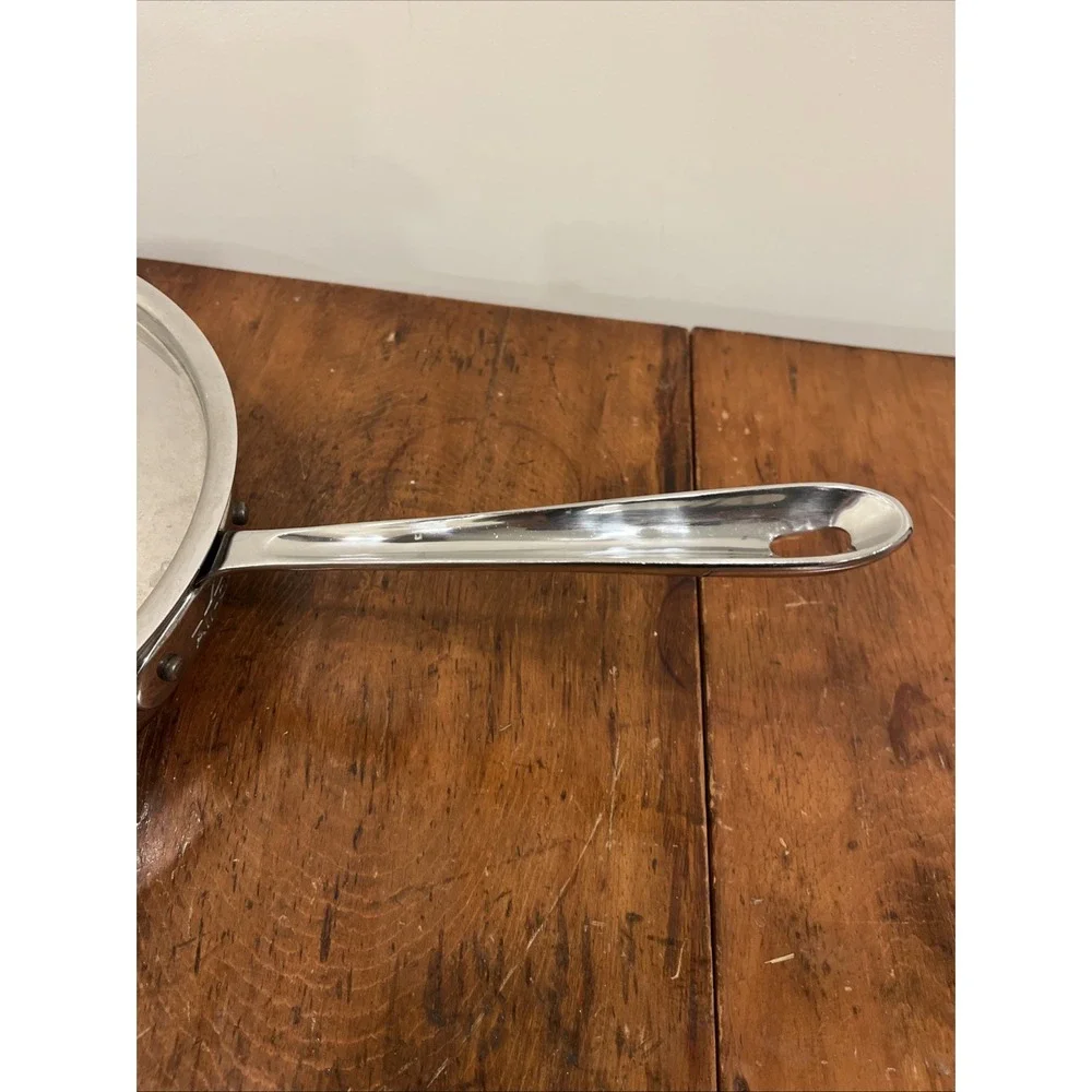 ALL CLAD STAINLESS STEEL SAUTE FRYING PAN AND LID 11